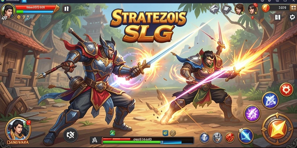 Tampilan gameplay SLG yang mendebarkan dan penuh strategi.