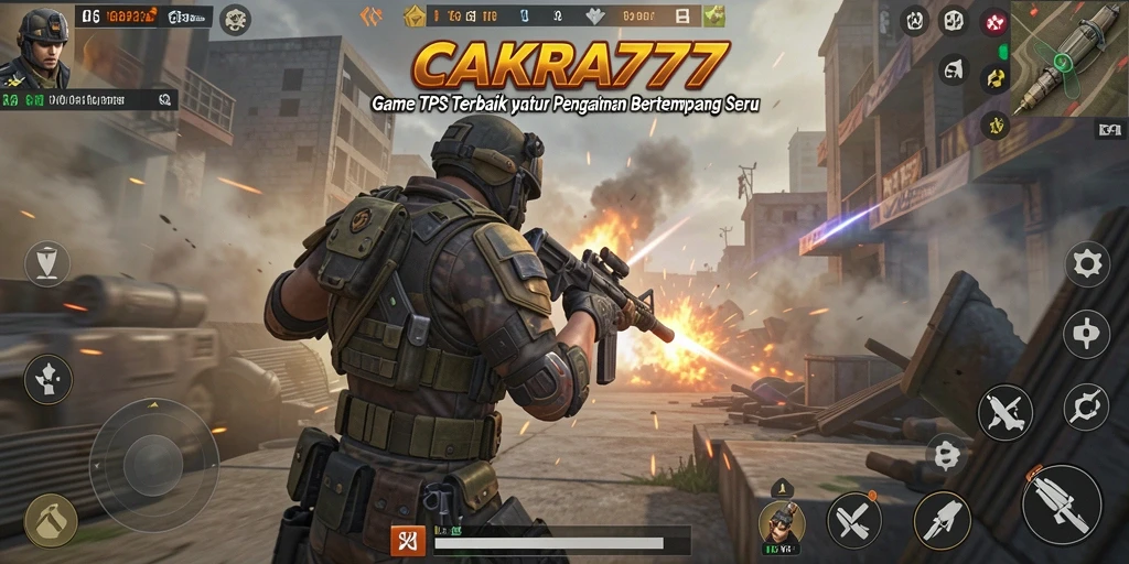 Tampilan gameplay seru di CAKRA777 dengan aksi tembak-menembak yang intens.