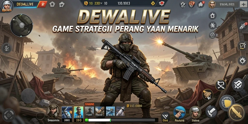 Tampilan menarik dari gameplay DEWALIVE yang penuh strategi.