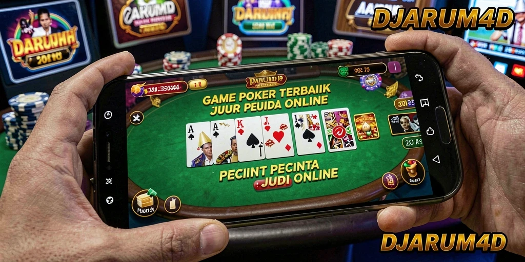 Screenshot gameplay DJARUM4D menampilkan suasana kompetisi poker yang mendebarkan.