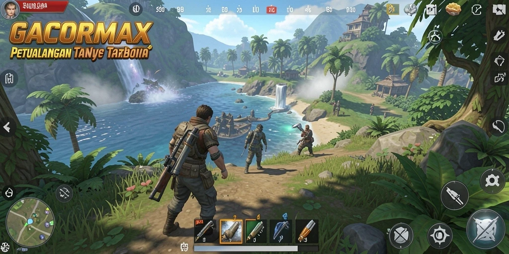 Gameplay <strong>GACORMAX</strong> yang menampilkan kebebasan eksplorasi dunia terbuka.
