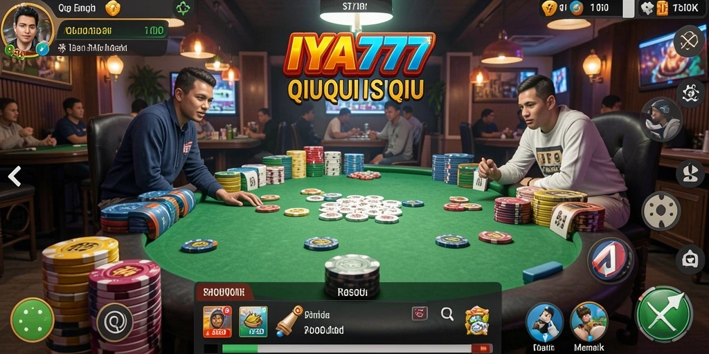 Screenshot gameplay IYA777 menampilkan momen seru QiuQiu.