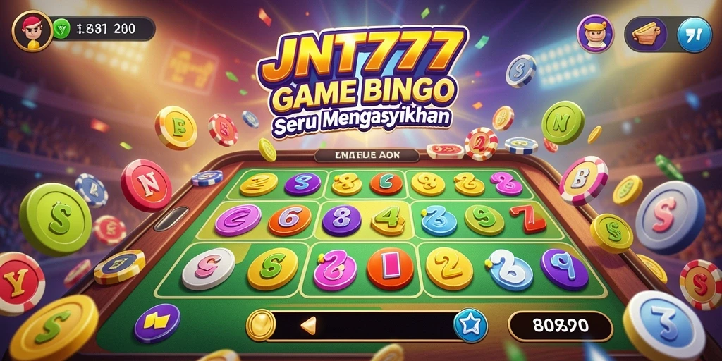 Tampilan gameplay seru dari JNT777 yang menunjukkan keseruan bermain Bingo.