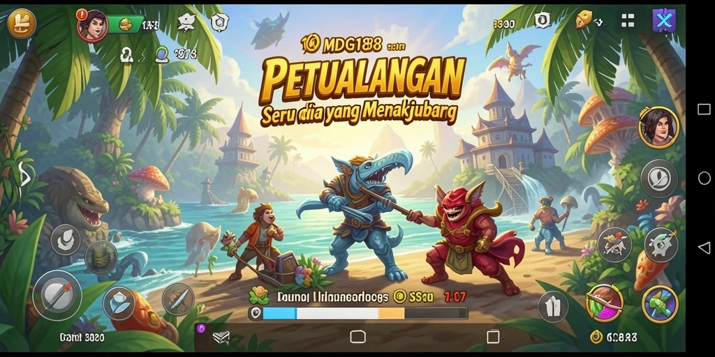 Screenshot gameplay MDG188 menampilkan petualangan penuh aksi dan eksplorasi.