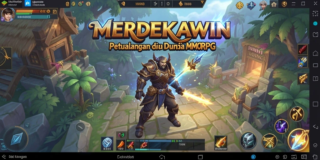 Tampilan gameplay menarik dari MERDEKAWIN yang memukau.