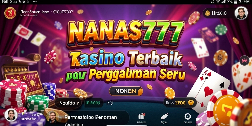 Gameplay kasino yang mendebarkan dan penuh warna dalam NANAS777.