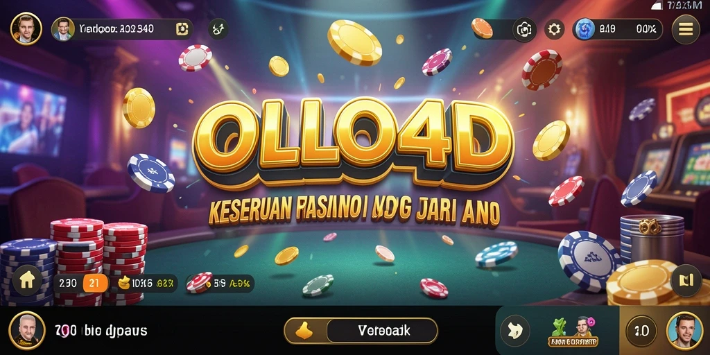 Screenshot utama OLLO4D menampilkan gameplay Kasino yang mendebarkan.