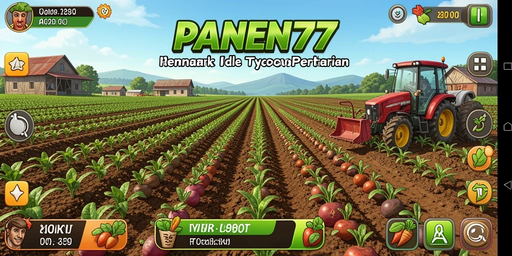 Tampilan gameplay Idle yang menarik dan menawan dalam PANEN77.
